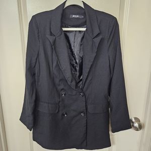 Nasty Gal oversized black jacket